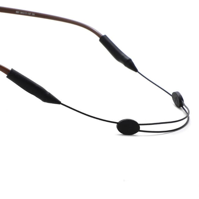 Glasögonsnodd sportband justerbar Anti-Slip Svart 35 cm
