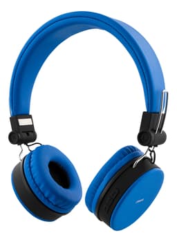 Foldbar on-ear BT headset, 3,5 mm, blå