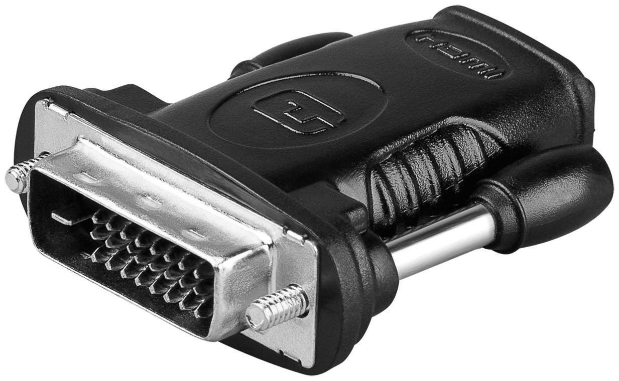 HDMI™/DVI-D-adapter, forniklet