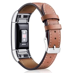 Fitbit Carge 2 armbånd i læder Brun