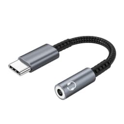 USB-C - 3,5 mm sovitin kuulokkeille Grey