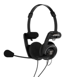 Hodetelefon PortaPro Kommunikasjonshodesett On-Ear Mic Svart