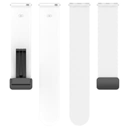 Magneettinen kelloranneke 20 mm Garmin/Huawei/Samsung Galaxy Watch silikonia Valkoinen
