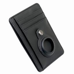 Kortholder med RFID-signalblokkering og Airtag-holder Sort