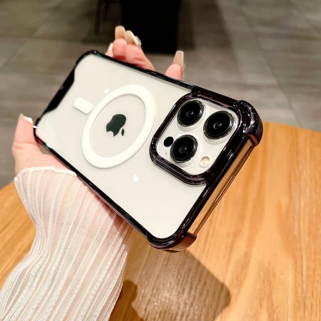 Stötsäkert elektropläterat magnetiskt fodral för iPhone 14-serien Svar