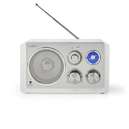 Nedis FM-radio | Bord design | FM | Nettstrøm drevet | Analog | 15 W | IP20 | Hvit