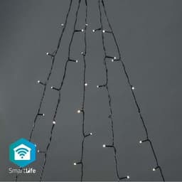 Nedis SmartLife jluelys | Træ | Wi-Fi | Varm Hvid | 200 LED's | 20.0 m | 5 x 4 m | Android™ / IOS