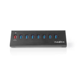 Nedis USB-hub | USB Micro-B Female | USB-A Hun | 8-Port port(s) | QC3.0 / USB 3.2 Gen 1 | Nettstrøm drevet / USB-Strøm | 5 Gbps | 8x USB