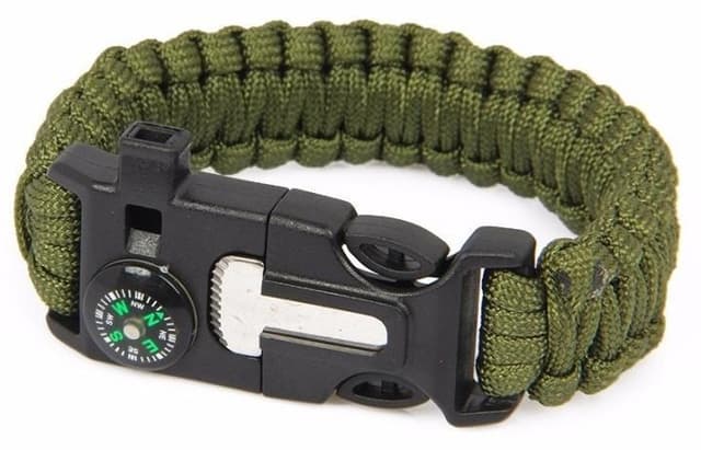 Survival Armbånd - Militærgrønt