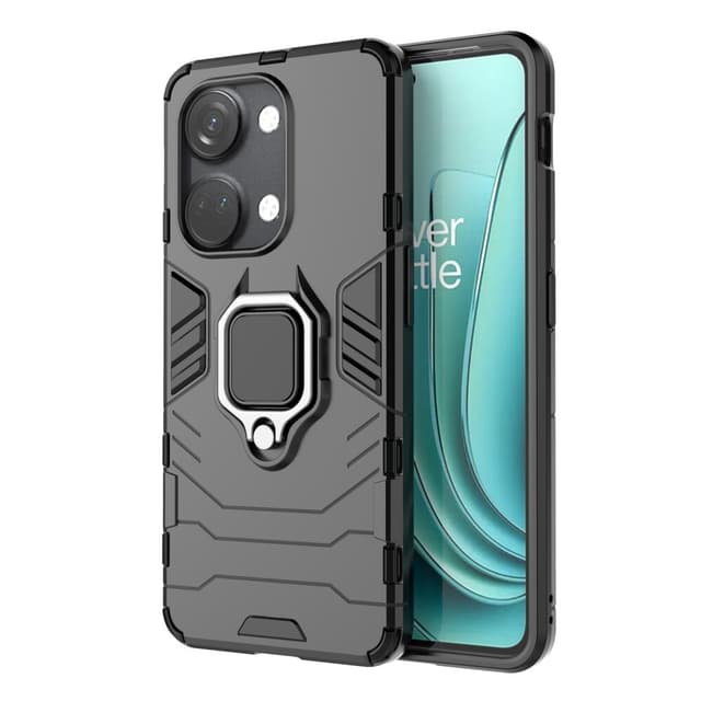 SKALO OnePlus Nord 3 5G / Ace 2V Armor Hybridi metallirengas kuori - Musta
