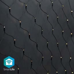 Nedis SmartLife Julelys | Nett | Wi-Fi | Varm Hvit | 400 LED's | 3.00 m | 3 x 3 m | Android™ / IOS