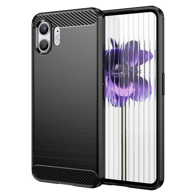 SKALO Nothing Phone (2) Armor Carbon Stöttåligt TPU-skal - Svart