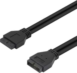 NÖRDIC 20 pins USB header forlengelseskabel hann til hunn 25cm