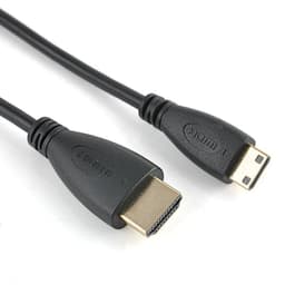 NÖRDIC HDMI til mini HDMI kabel 2m høyhastighets HDMI med Ethernet type A for å skrive c mann til mannlig svart