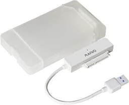 Maiwo K104 5Gbps USB3.1 til 2.5 ""HDD / SSD 12.5mm SATA III adapter med 10cm kabel og USB A gennemsigtig plast kabinet
