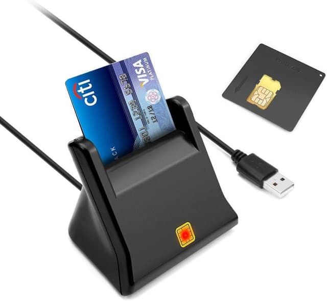 NÖRDIC USB-A Smart- og SIM-kortleser ISO7816 ID-kort EMV Kredittkort ...