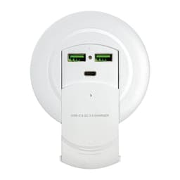 NÖRDIC sisäänrakennettu latausasema 1x USB C 87 W, Power Delivery 3.0, 2x USB A QuckCharger QC4 18 W, yhteensä 96 W
