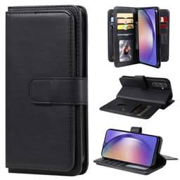 SKALO Samsung A55 5G 10-lokeroa Lompakkokotelo - Musta
