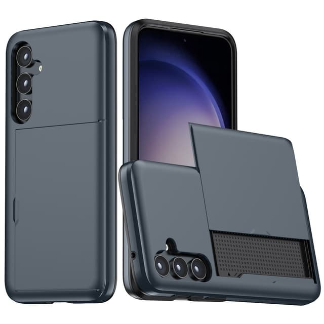 SKALO Samsung A55 5G Armor Skal Korthållare - Blå
