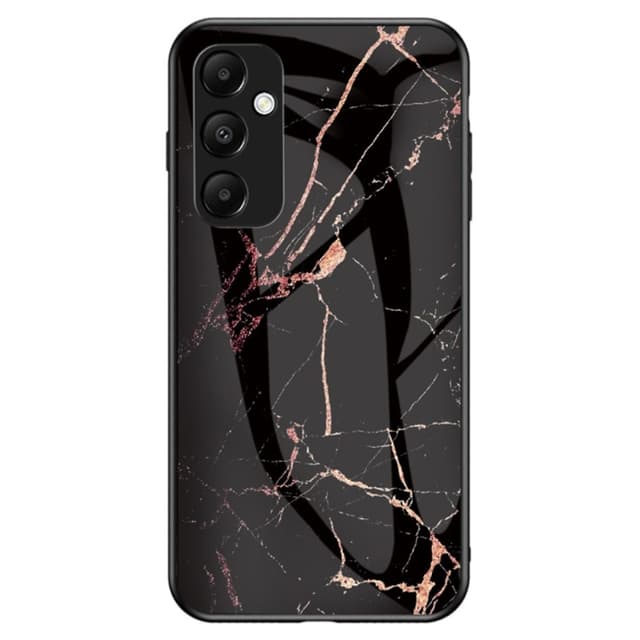 SKALO Samsung A55 5G Marmori karkaistu lasi TPU-suojakuori - #1