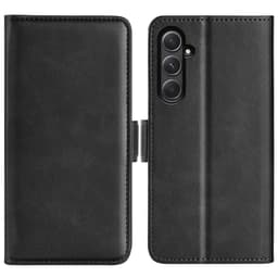 SKALO Samsung A55 5G Premium Wallet Lompakkokotelo - Musta