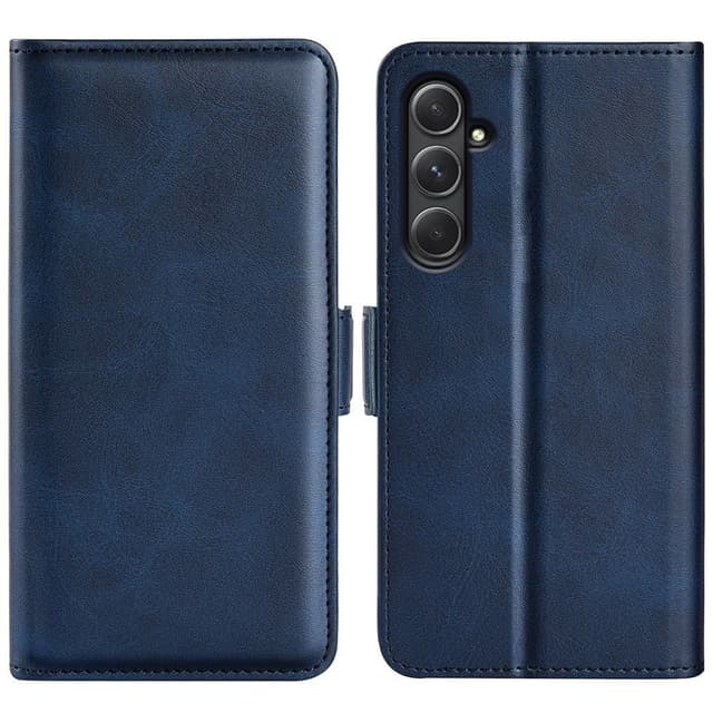 SKALO Samsung A55 5G Premium Wallet Flip Cover - Blå