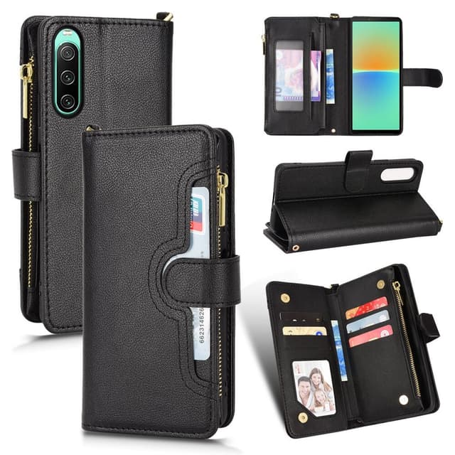 SKALO Sony Xperia 10 V 10-RUM Flip Cover - Sort