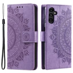 SKALO Samsung A55 5G Mandala Plånboksfodral - Lila
