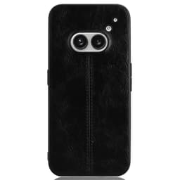 SKALO Nothing Phone (2a) PU-nahka Hybridi Suojakuori - Musta