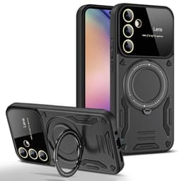 SKALO Samsung A55 5G Hybrid Magnetring Skal - Svart