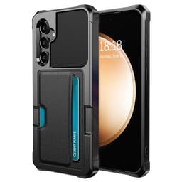 SKALO Samsung A55 5G Stødsikker cover med pung - Sort