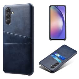 SKALO Samsung A55 5G PU-nahkainen Suojakuori Lompakolla - Sininen