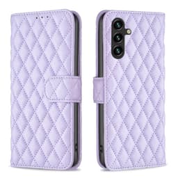 SKALO Samsung A35 5G BINFEN COLOR Quiltet Pung - Lilla