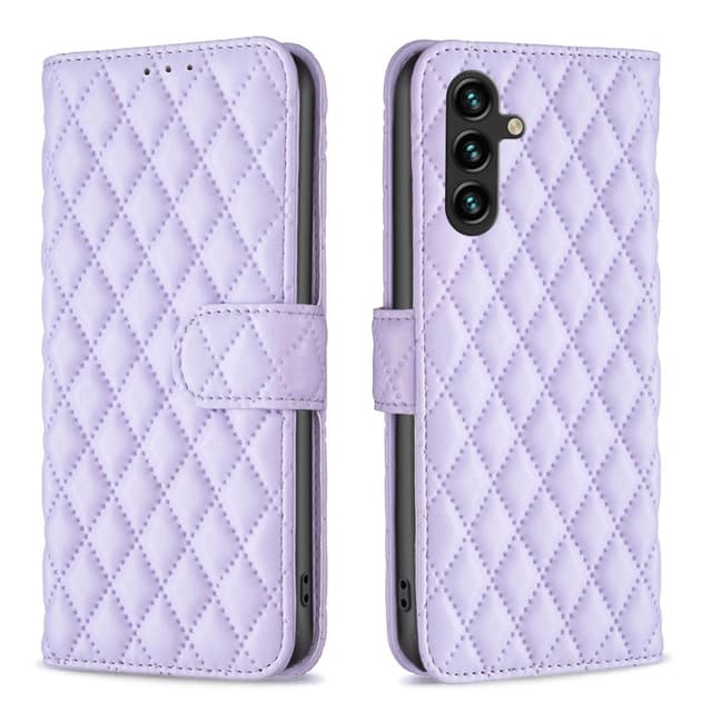 SKALO Samsung A35 5G BINFEN COLOR Tikattu Lompakko - Violetti
