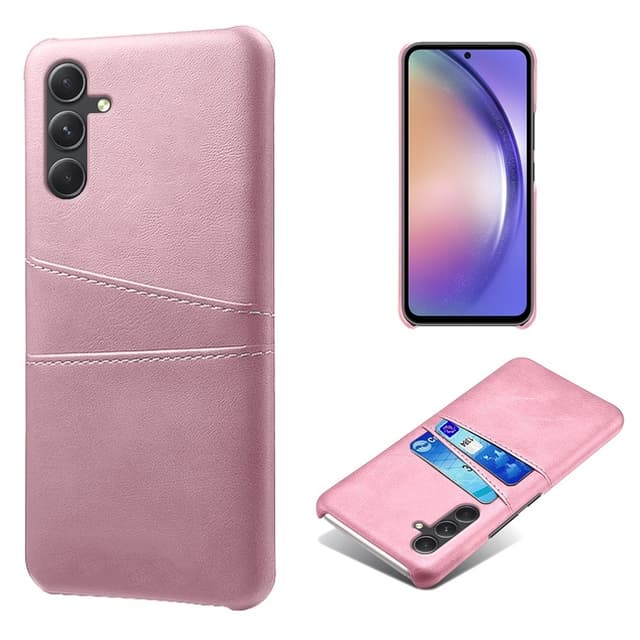 SKALO Samsung A35 5G PU-læder Kortholder Cover - Rosa guld