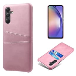 SKALO Samsung A55 5G PU-nahkainen Suojakuori Lompakolla - Ruusukulta