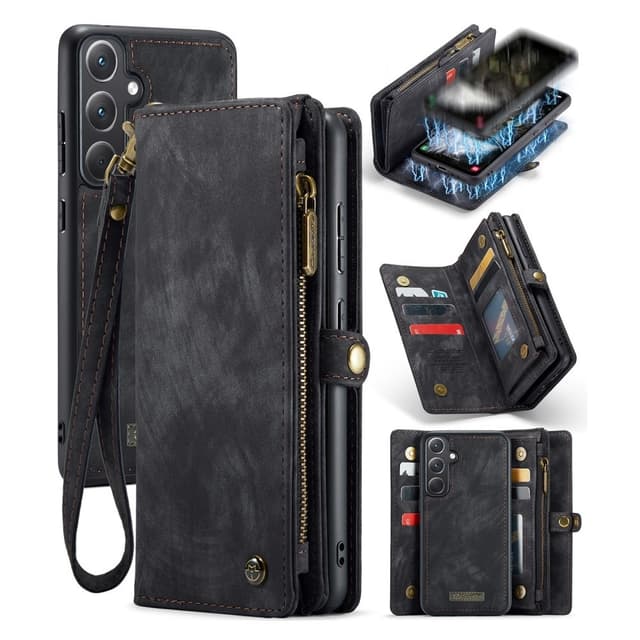 CaseMe Samsung A35 5G CaseMe Big Wallet 2in1 Magnet Pungetui - Sort