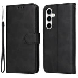 SKALO Samsung A35 5G PU-Läder Plånboksfodral - Svart