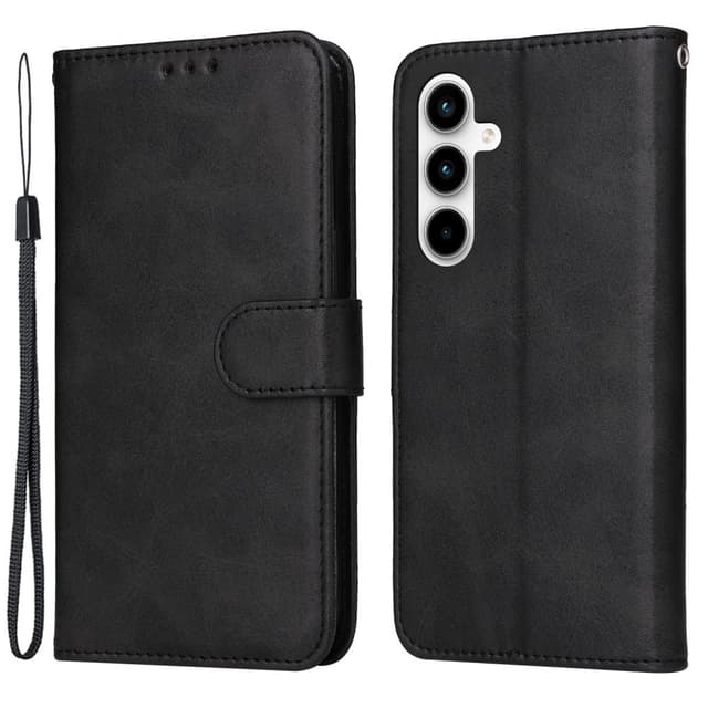 SKALO Samsung A35 5G PU-Läder Plånboksfodral - Svart