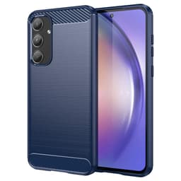 SKALO Samsung A55 5G Armor Carbon Stöttåligt TPU-skal - Blå