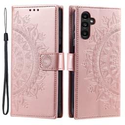 SKALO Samsung A35 5G Mandala Plånboksfodral - Roséguld