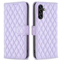 SKALO Samsung A55 5G BINFEN COLOR Tikattu Lompakko - Violetti
