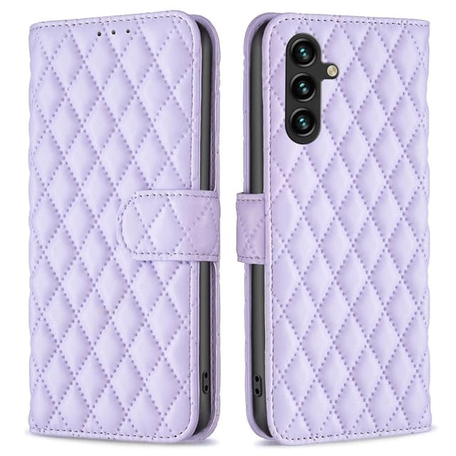 SKALO Samsung A55 5G BINFEN COLOR Tikattu Lompakko - Violetti