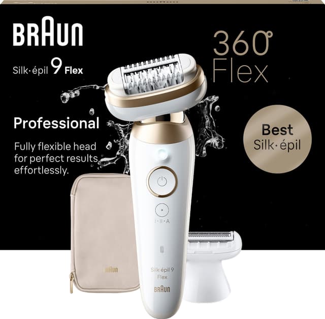 Braun Silk-épil 9 Epilator For Long-Lasting Hair Removal With Electric Shaver & Trimmer, Bikini Trimmer & Exfoliator, 100% Waterproof, UK 2 Pin Plug - View #13