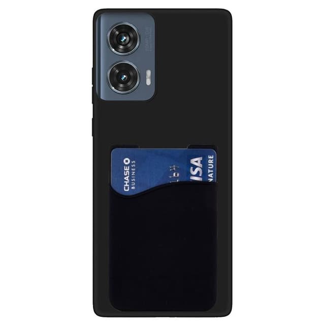 Silikon skal med korthållare Motorola Edge 50 Fusion - Svart
