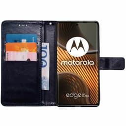 Wallet cover 3-kort Motorola Edge 50 Ultra - Mørkeblå
