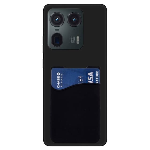 Silikonikuori korttitelineellä Motorola Edge 50 Ultra - Musta