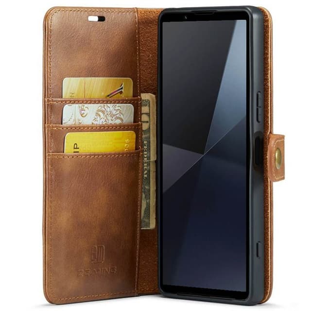 Mobil lommebok DG-Ming 2i1 Sony Xperia 10 VI - Brun