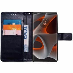 Wallet cover 3-kort Motorola Edge 50 Pro - Mørkeblå