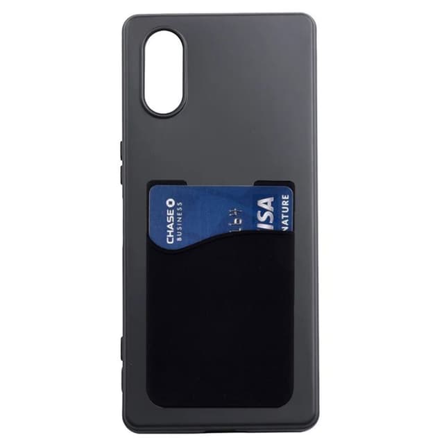 Silikone cover med kortholder Sony Xperia 10 VI - Sort